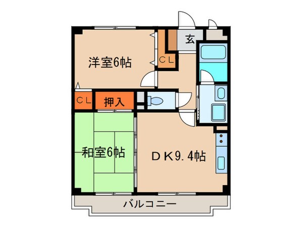 クレストステ－ジ南城の物件間取画像